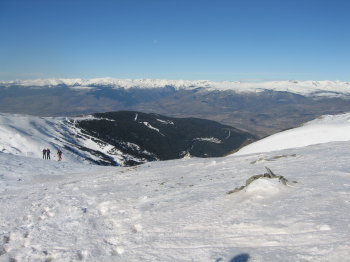 Vista cap al nord, poc abans del cim Vista cap al nord, poc abans del cim