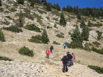 La costeruda baixada per la Costa de l'Areny