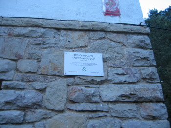 Placa del refugi